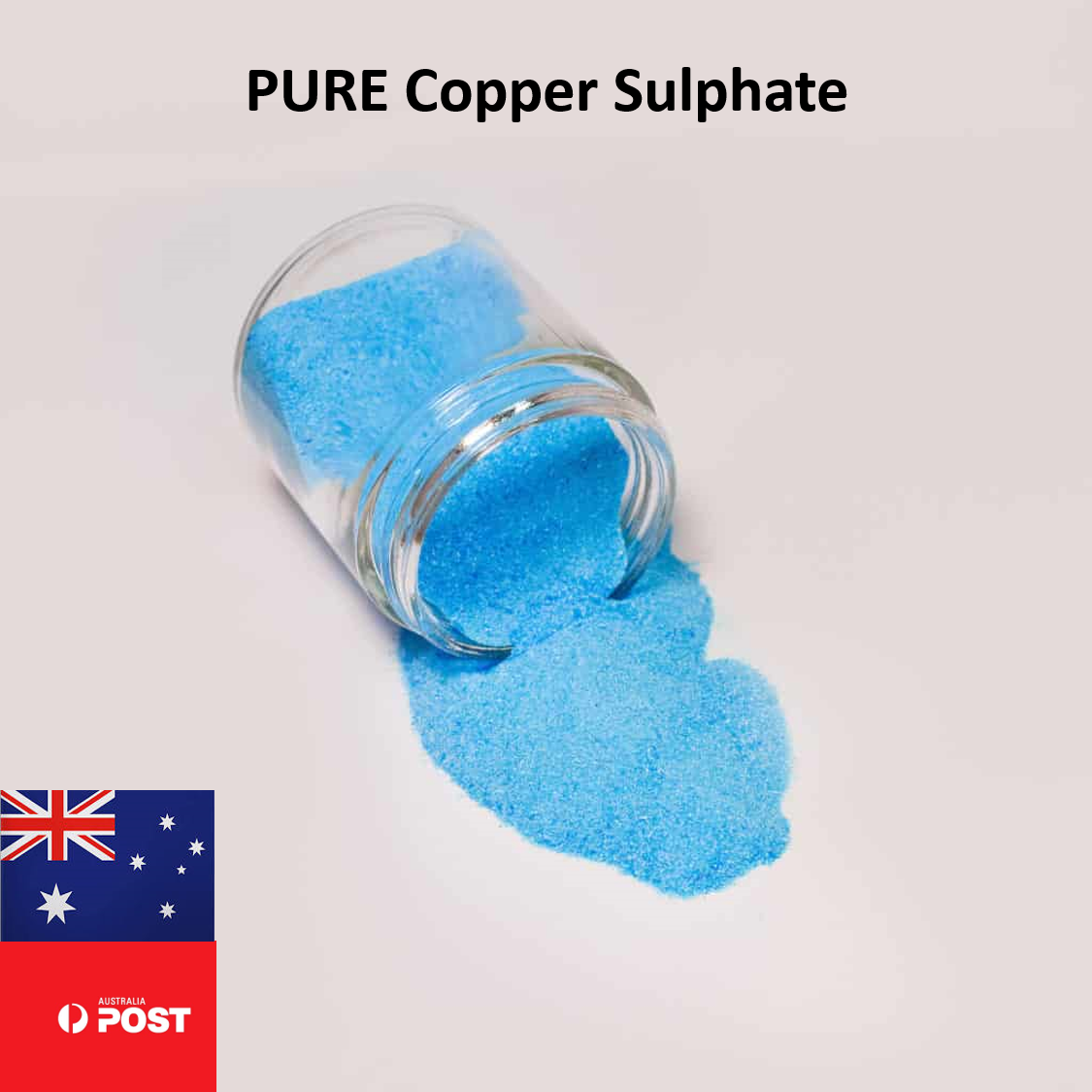 50gram Pure Copper Sulfate CuSO4 Pentahydrate Bluestone Salt Algicide Cupric Sufate