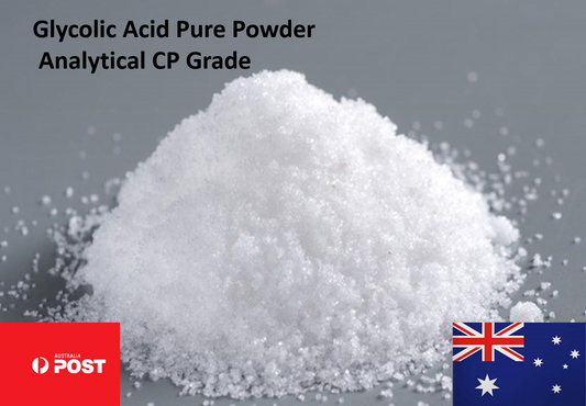 Glycolic Acid Powder Analytical CP Grade Pure White Solid C2H4O3 10g-50g Good AU